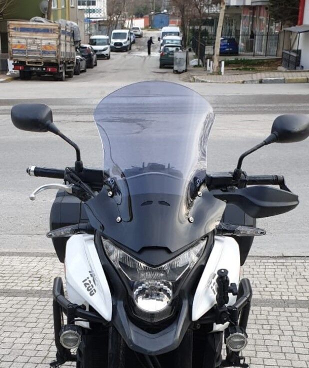 MOTOCAM Honda VFR 1200 Ön Cam 2012-2015 Model 50cm Füme Renkli 4mm