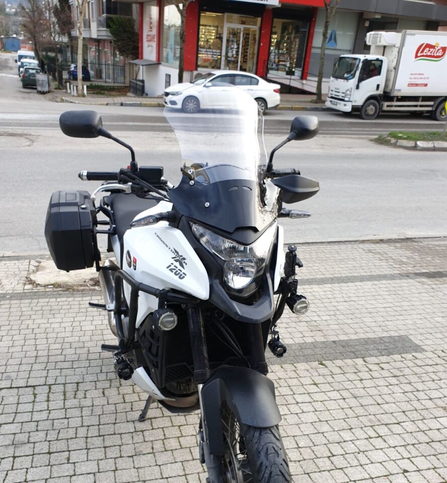 MOTOCAM Honda VFR 1200 Ön Cam 2012-2015 Model 50cm Şeffaf Renkli 4mm