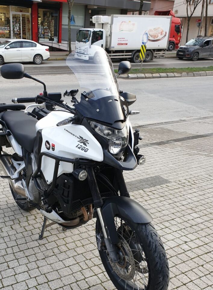 MOTOCAM Honda VFR 1200 Ön Cam 2012-2015 Model 50cm Şeffaf Renkli 4mm