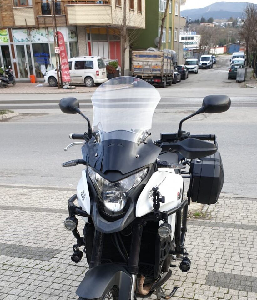 MOTOCAM Honda VFR 1200 Ön Cam 2012-2015 Model 50cm Şeffaf Renkli 4mm