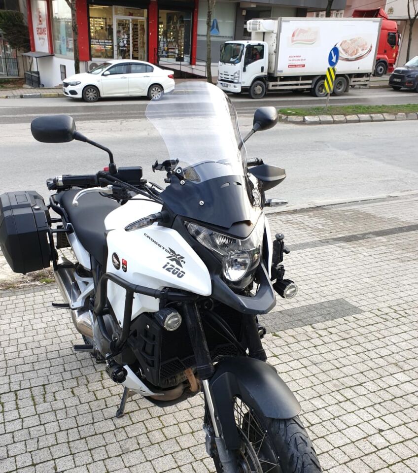 MOTOCAM Honda VFR 1200 Ön Cam 2012-2015 Model 50cm Şeffaf Renkli 4mm