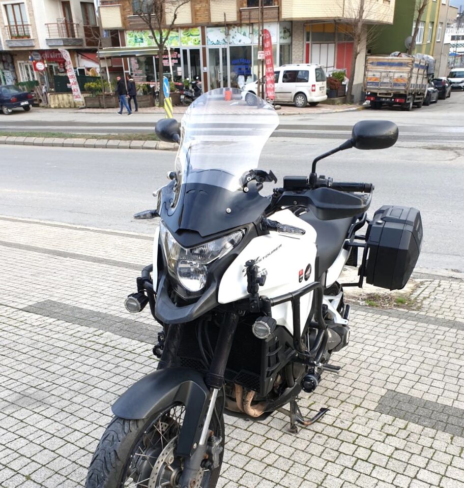 MOTOCAM Honda VFR 1200 Ön Cam 2012-2015 Model 50cm Şeffaf Renkli 4mm