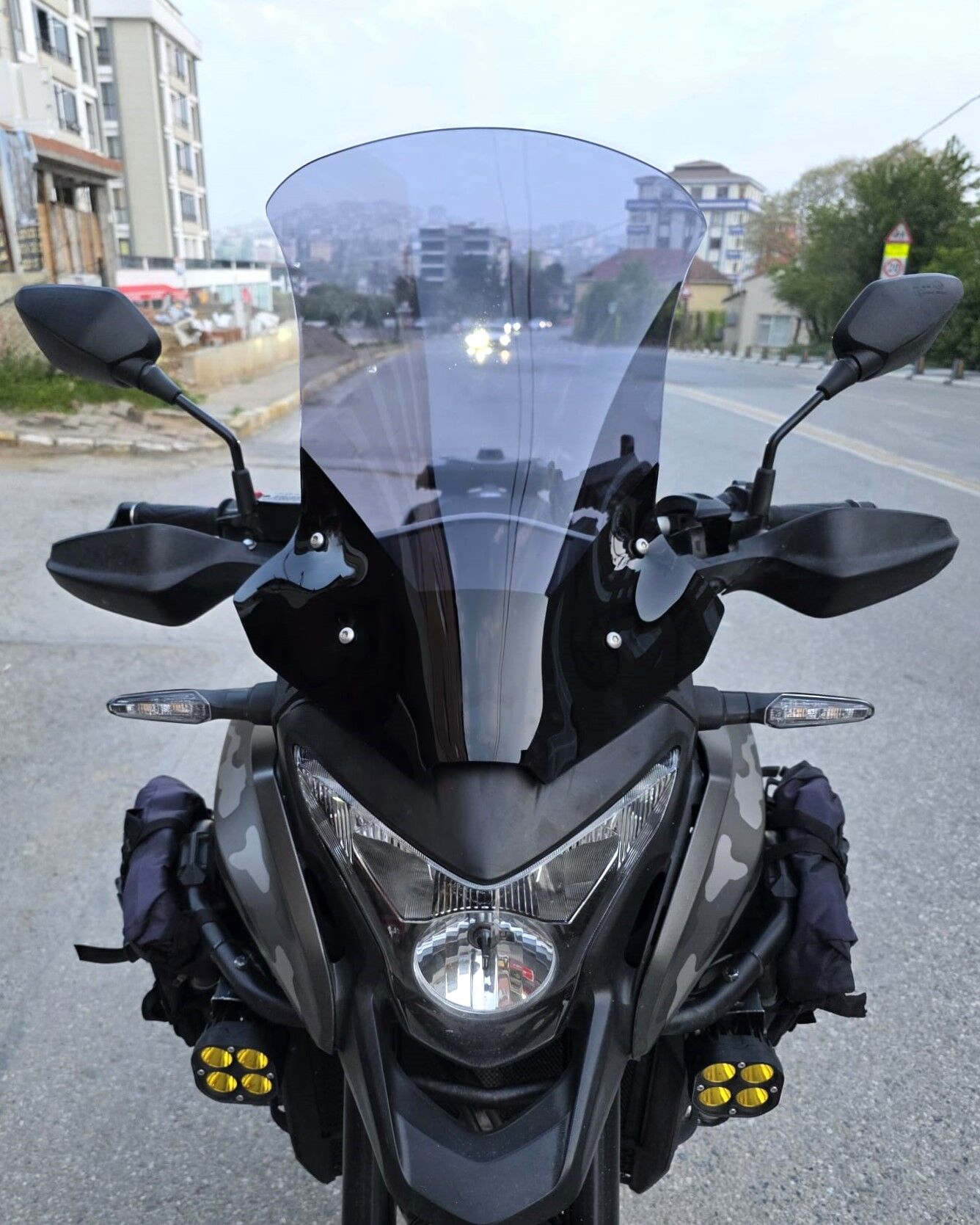 MOTOCAM Honda VFR 1200 Ön Cam 2012-2015 Model 58cm Füme Renkli 4mm