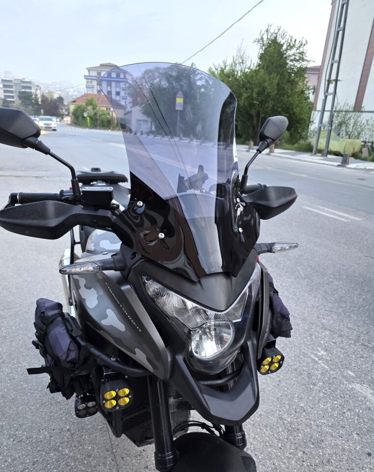 MOTOCAM Honda VFR 1200 Ön Cam 2012-2015 Model 58cm Füme Renkli 4mm