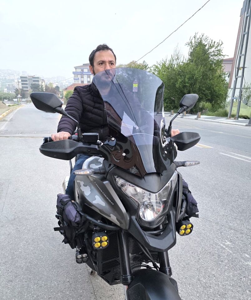 MOTOCAM Honda VFR 1200 Ön Cam 2012-2015 Model 58cm Füme Renkli 4mm