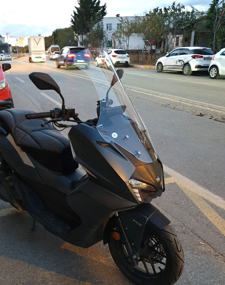 MOTOCAM Yuki Vampire 125 Ön Cam 2023-2026 Model 72cm Şeffaf Renkli 4mm