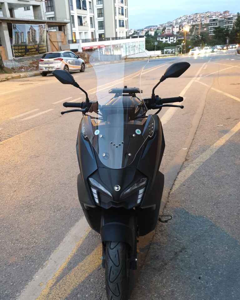 MOTOCAM Yuki Vampire 125 Ön Cam 2023-2026 Model 72cm Şeffaf Renkli 4mm