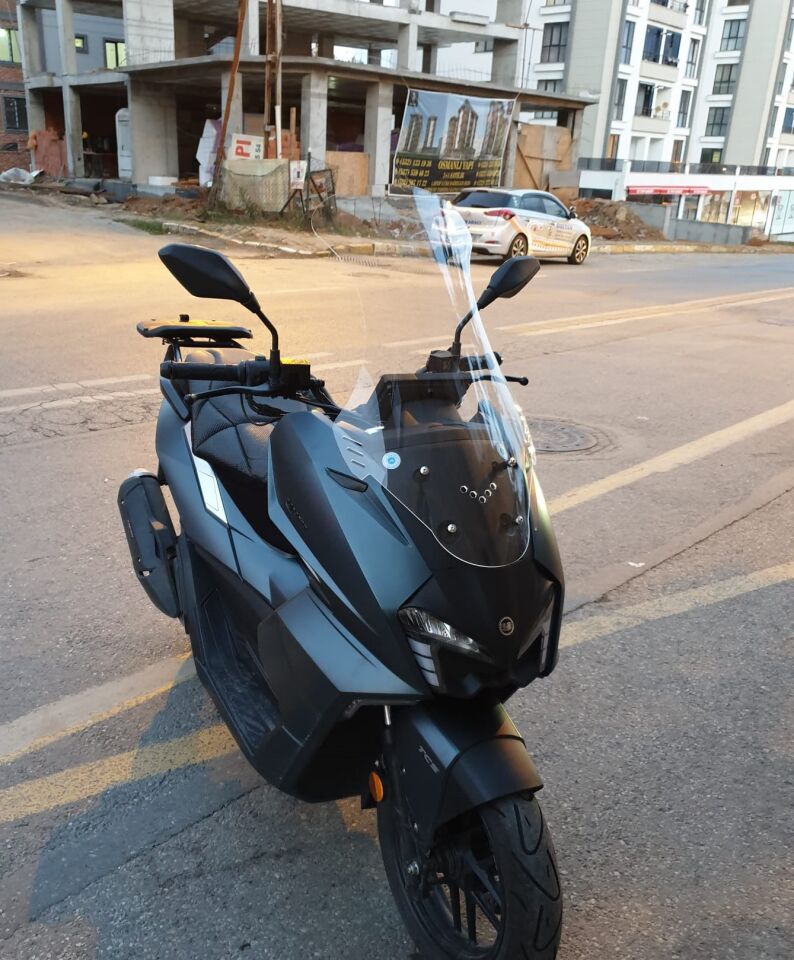 MOTOCAM Yuki Vampire 125 Ön Cam 2023-2026 Model 72cm Şeffaf Renkli 4mm