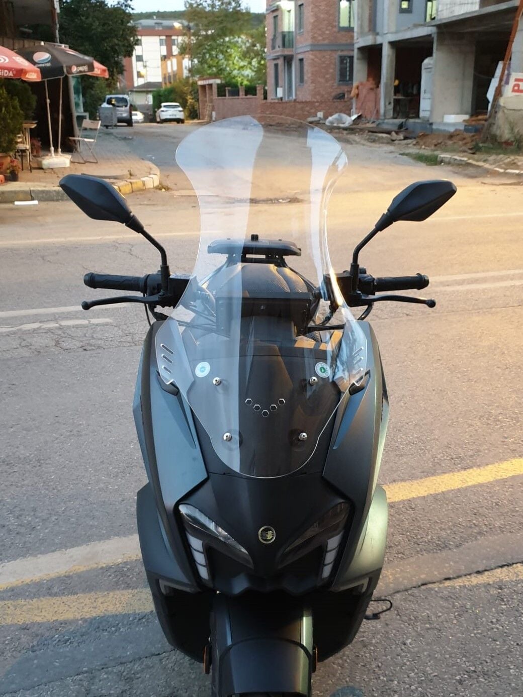 MOTOCAM Yuki Vampire 125 Ön Cam 2023-2026 Model 72cm Şeffaf Renkli 4mm