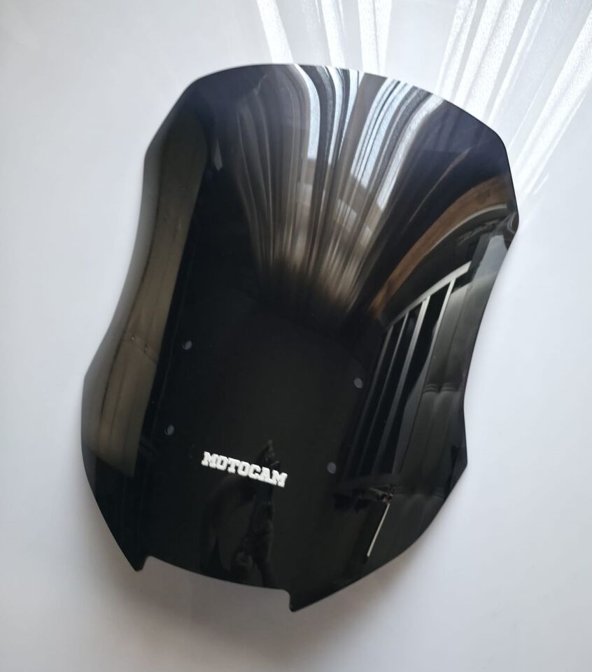 MOTOCAM Honda VFR 800 Crosrunner Ön Cam 2017-2020 Model 51cm Siyah Renkli 4mm