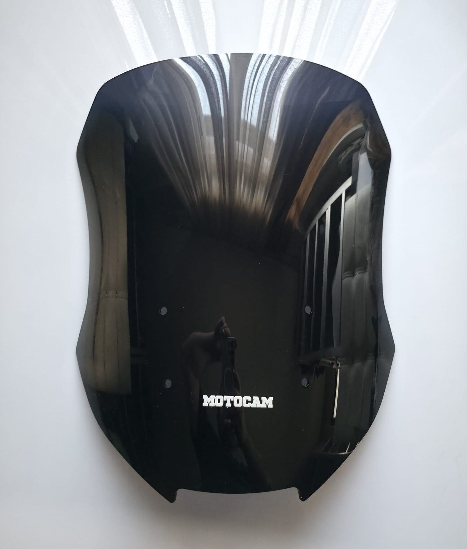 MOTOCAM Honda VFR 800 Crosrunner Ön Cam 2017-2020 Model 51cm Siyah Renkli 4mm