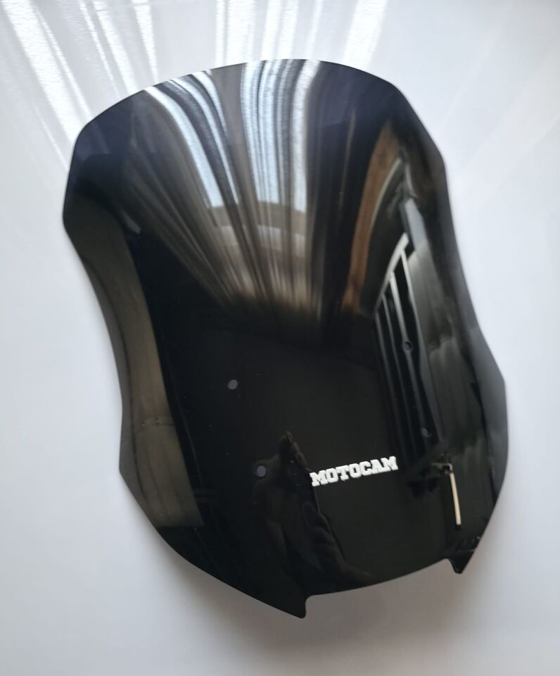 MOTOCAM Honda VFR 800 Crosrunner Ön Cam 2017-2020 Model 51cm Siyah Renkli 4mm