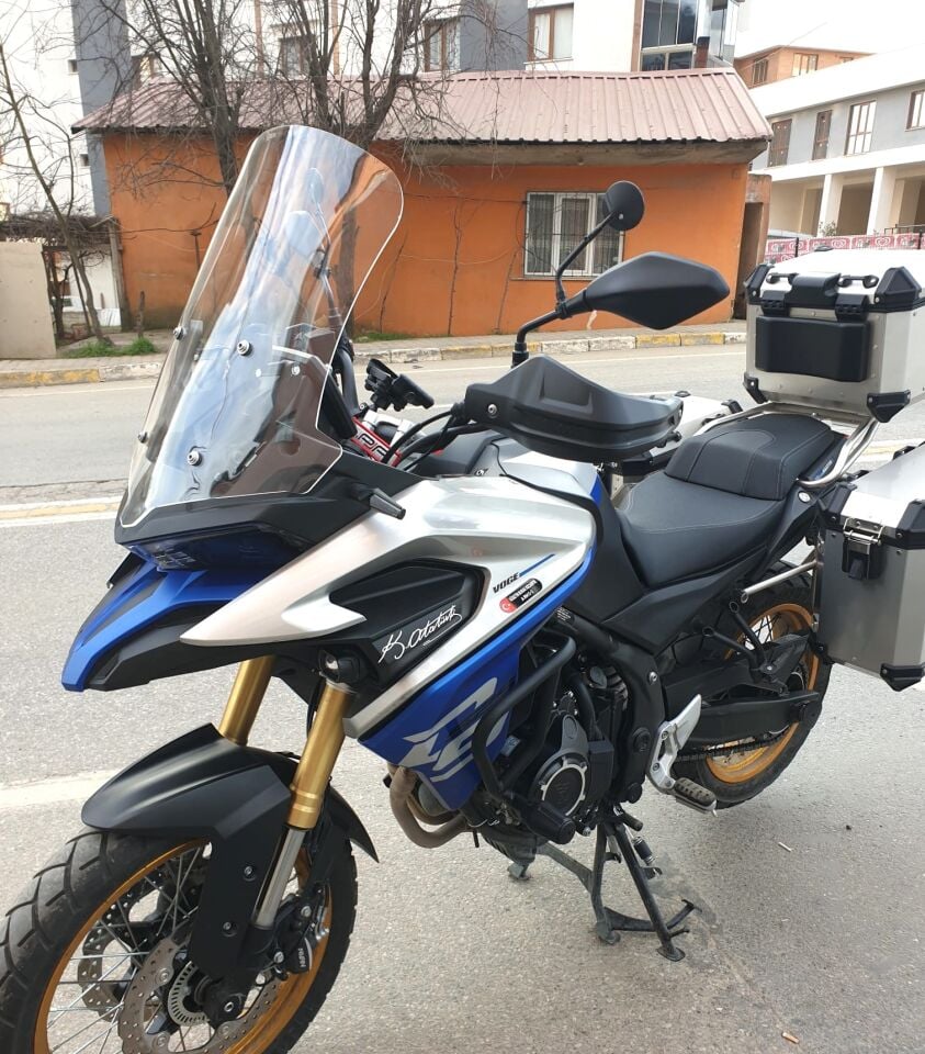 MOTOCAM Voge DS 625X Ön Cam 2023-2026 Model 56cm Şeffaf Renkli 4mm GENİŞ MODEL