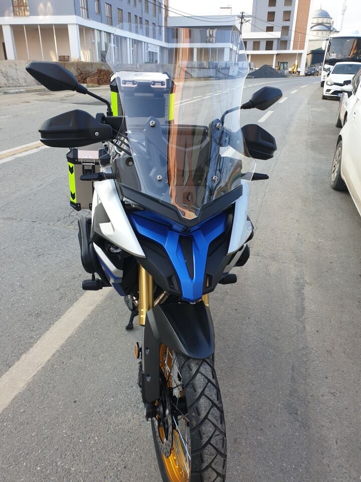 MOTOCAM Voge DS 625X Ön Cam 2023-2026 Model 56cm Şeffaf Renkli 4mm SPORTİF MODEL