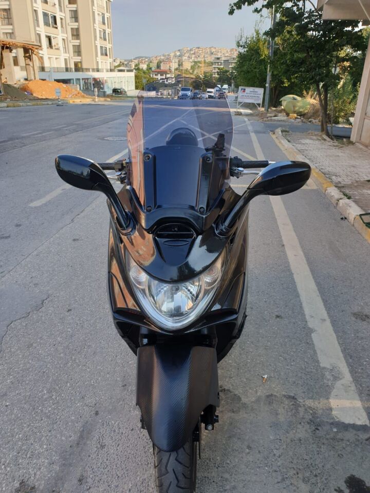 MOTOCAM Kymco Xciting 500 İ Ön Cam 2008-2012 Model 62cm Füme Renkli 4mm