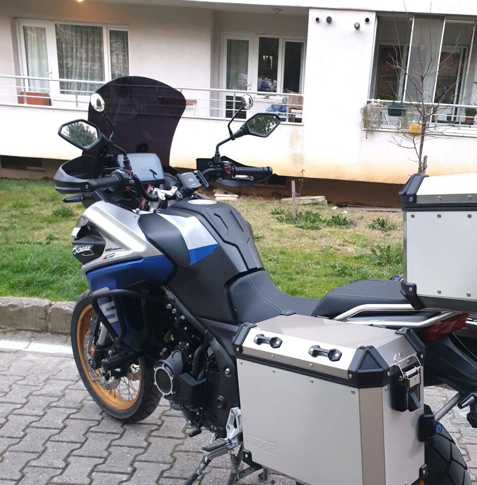 MOTOCAM Voge DS 625X Ön Cam 2023-2026 Model 65cm Siyah Renkli 4mm UZUN CAM