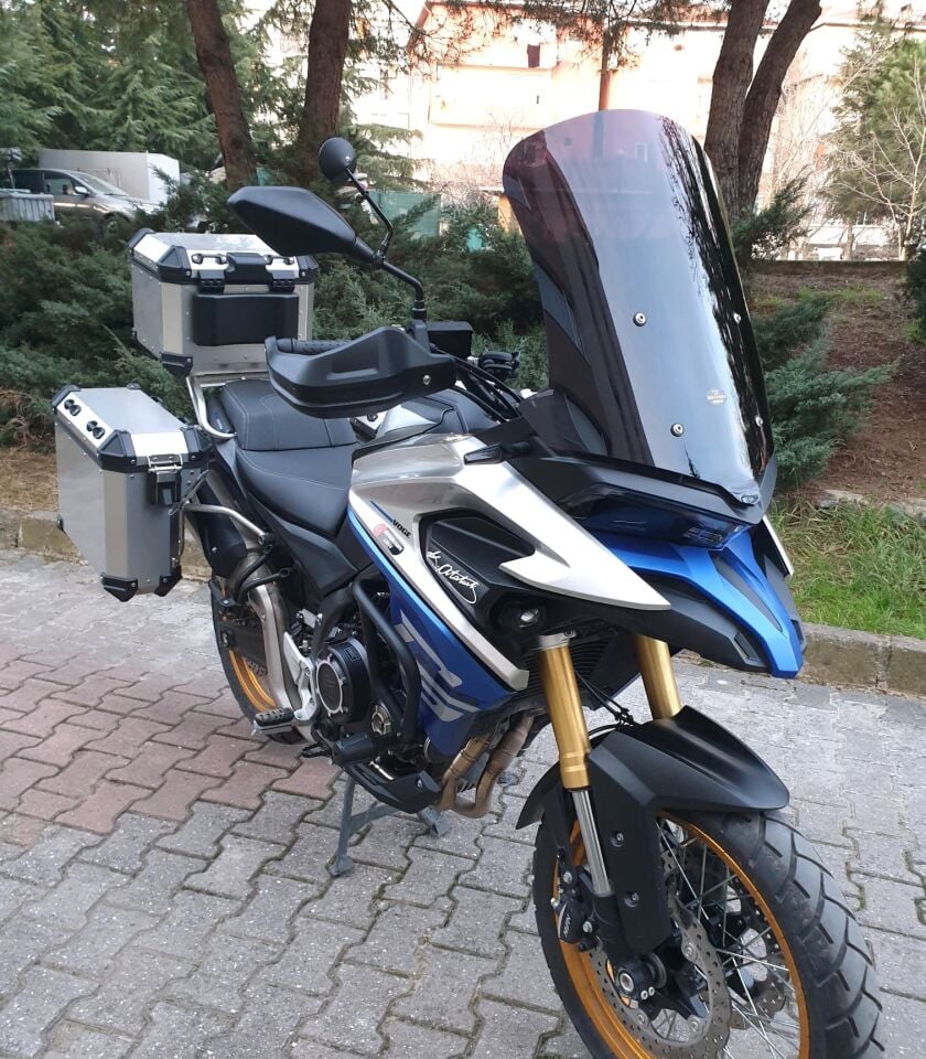 MOTOCAM Voge DS 625X Ön Cam 2023-2026 Model 65cm Siyah Renkli 4mm UZUN CAM