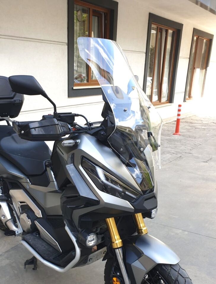 MOTOCAM Honda X-ADV 750 Ön Cam 2021-2026 Model 72cm Şeffaf Renkli 4mm UZUN