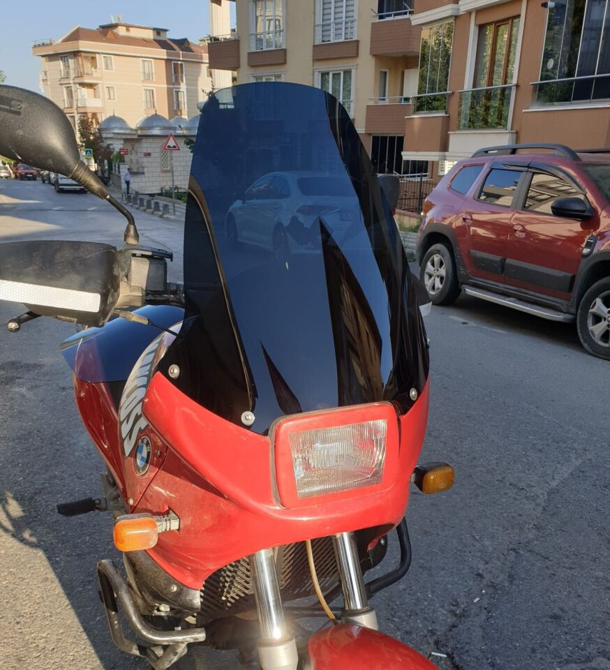 MOTOCAM Bmw F 650 Ön Cam 1993-2000 Model 43cm Siyah Renkli 4mm İADE YOKTUR