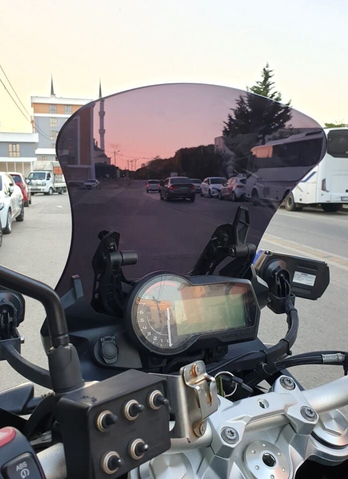 MOTOCAM Bmw F 850 GS Ön Cam 2018-2023 Model 49cm Siyah Renkli 4mm