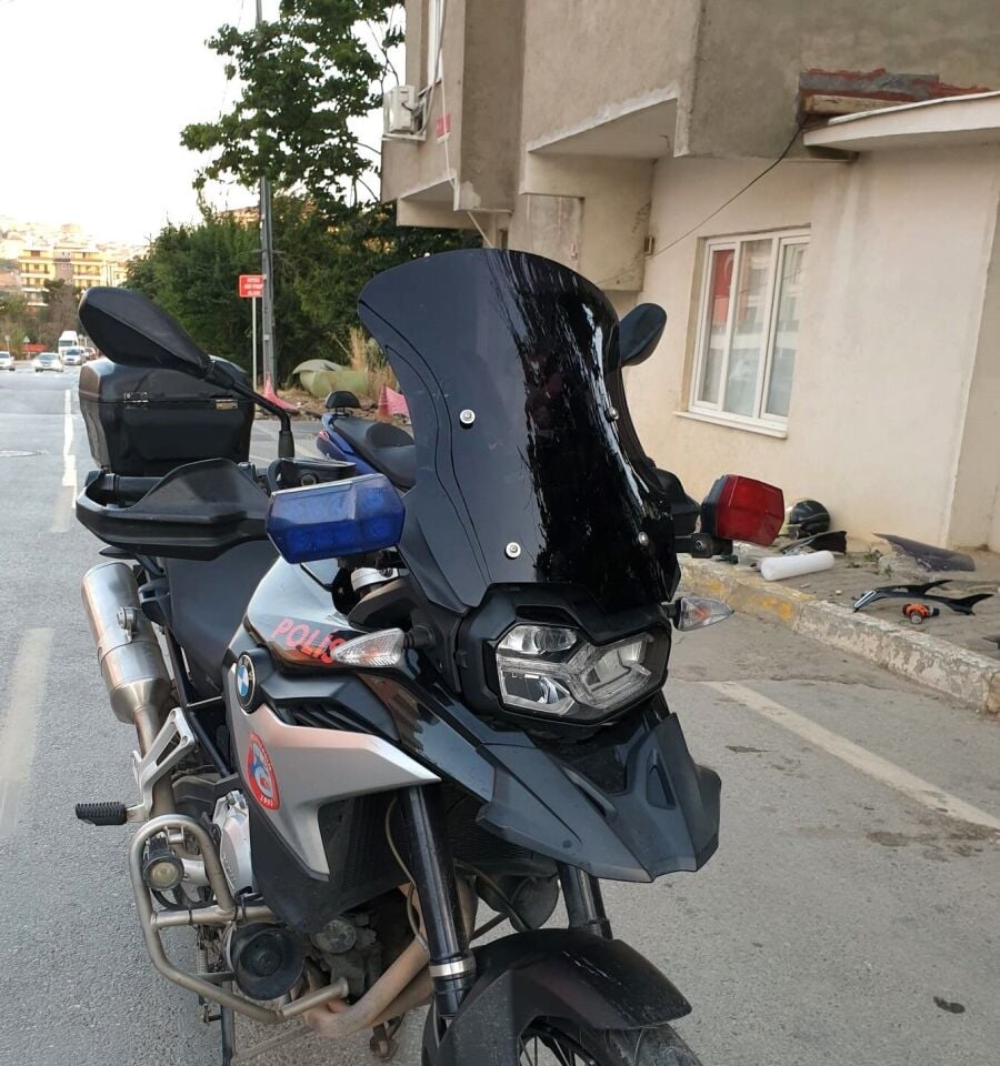 MOTOCAM Bmw F 850 GS Ön Cam 2018-2023 Model 49cm Siyah Renkli 4mm