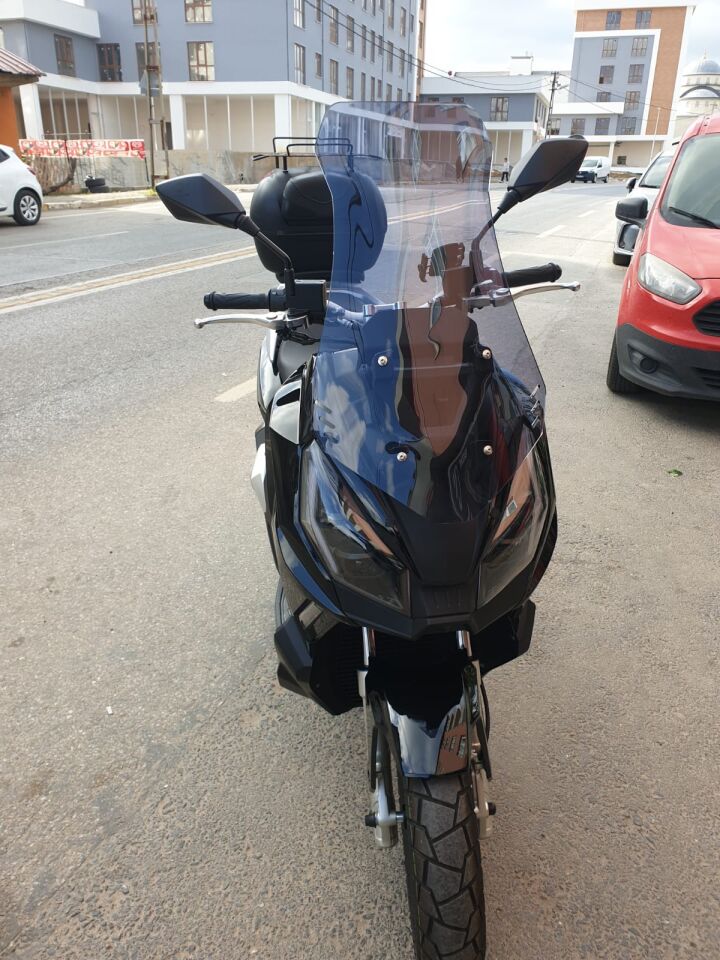 MOTOCAM Kanuni Seha 125 Ön Cam 2022-2026 Model 75cm Füme Renkli 4mm UZUN