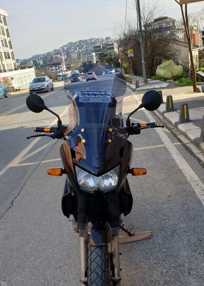 MOTOCAM Kawasaki KLE 500 Ön Cam 2005-2008 Model 58cm Füme Renkli 4mm UZUN