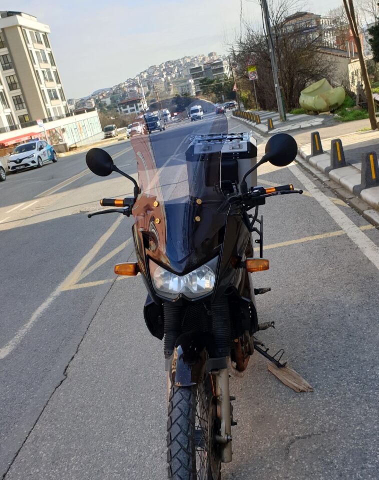MOTOCAM Kawasaki KLE 500 Ön Cam 2005-2008 Model 58cm Füme Renkli 4mm UZUN