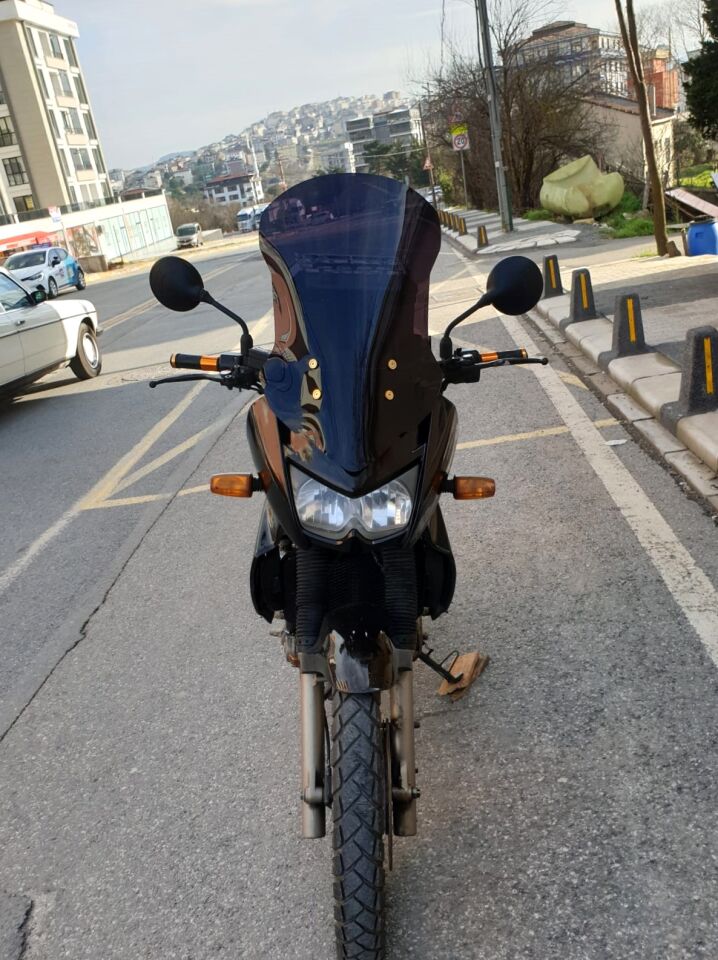 MOTOCAM Kawasaki KLE 500 Ön Cam 2005-2008 Model 58cm Siyah Renkli 4mm UZUN