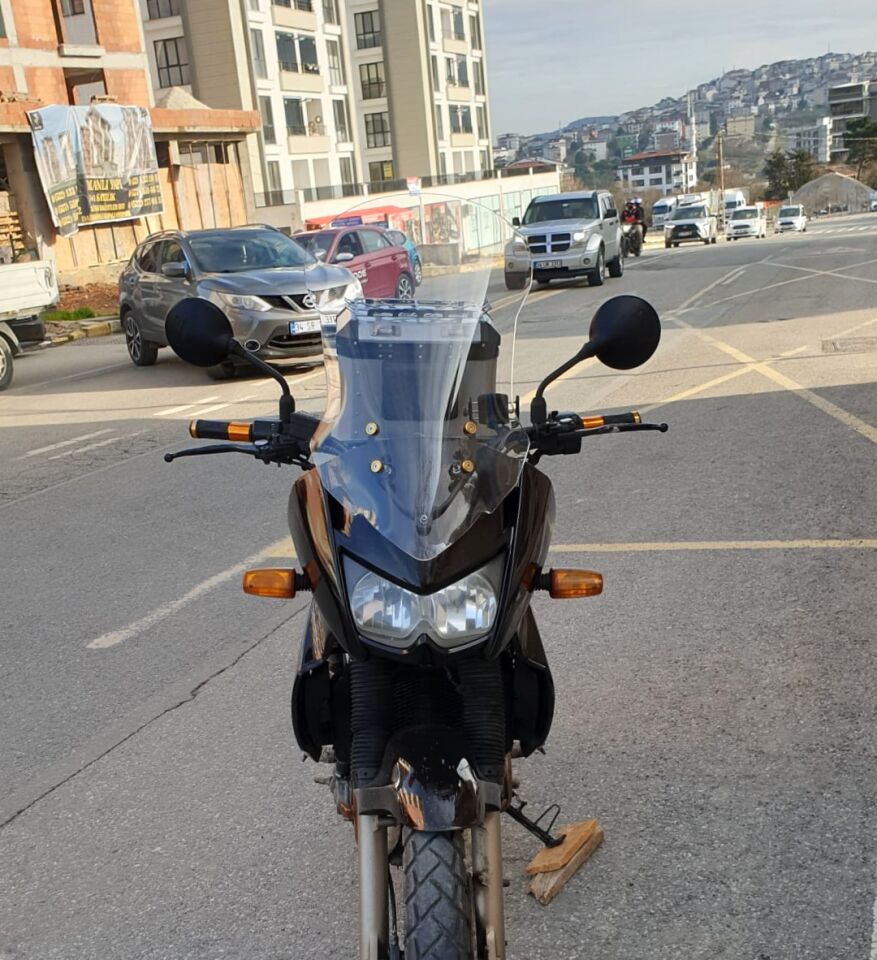 MOTOCAM Kawasaki KLE 500 Ön Cam 2005-2008 Model 58cm Şeffaf Renkli 4mm UZUN