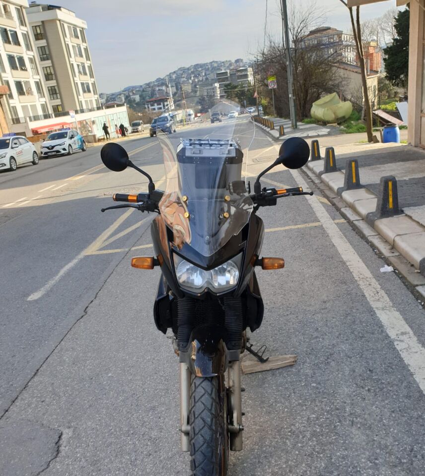 MOTOCAM Kawasaki KLE 500 Ön Cam 2005-2008 Model 58cm Şeffaf Renkli 4mm UZUN