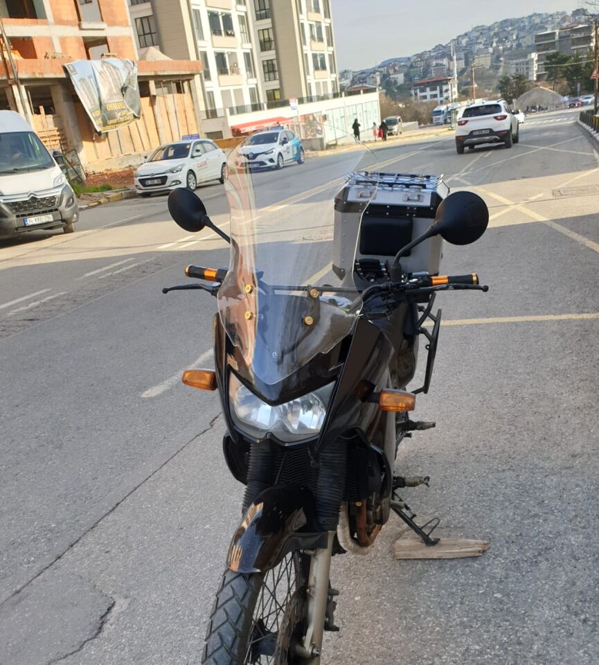 MOTOCAM Kawasaki KLE 500 Ön Cam 2005-2008 Model 58cm Şeffaf Renkli 4mm UZUN