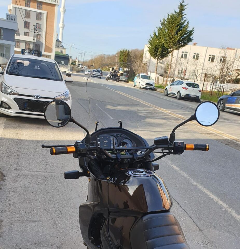 MOTOCAM Kawasaki KLE 500 Ön Cam 2005-2008 Model 58cm Şeffaf Renkli 4mm UZUN