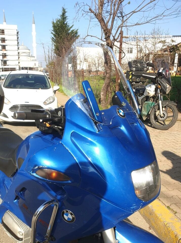 MOTOCAM Bmw R 1100 RT Ön Cam 1994-2000 Model 49cm Şeffaf Renkli 4mm