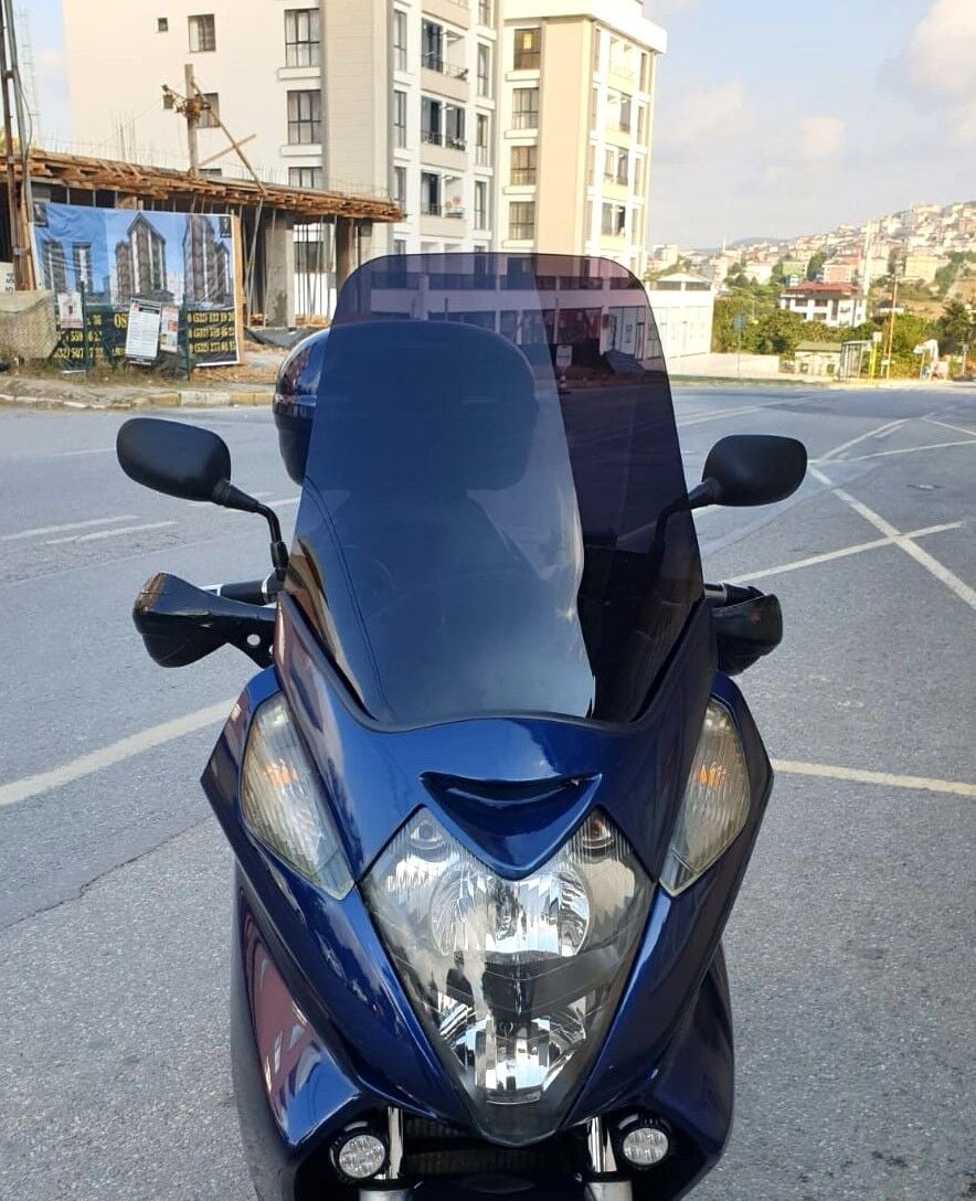 MOTOCAM Honda Silverwing FJS 400 Ön Cam 2001-2012 Model 56cm Siyah Renkli 4mm