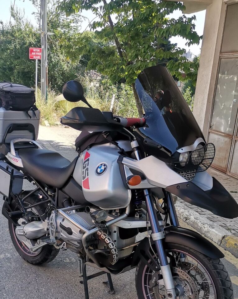 MOTOCAM Bmw R 1150 ADV Ön Cam 2002-2006 Model 52cm Siyah Renkli 4mm