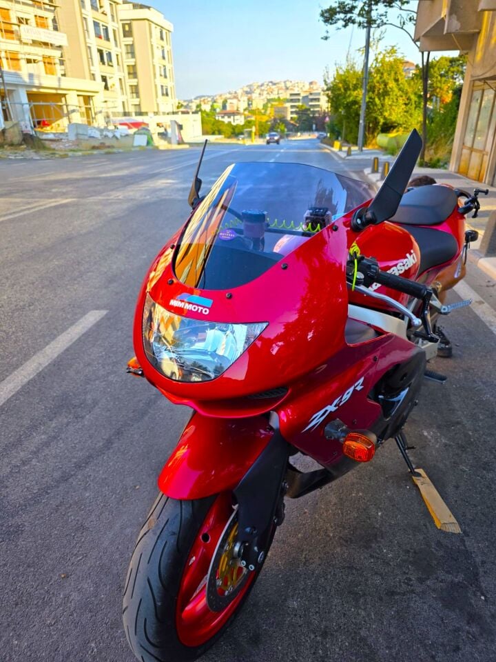 MOTOCAM Kawasaki ZX-9R Ön Cam 1994-2003 Model 41cm Füme Renkli 4mm