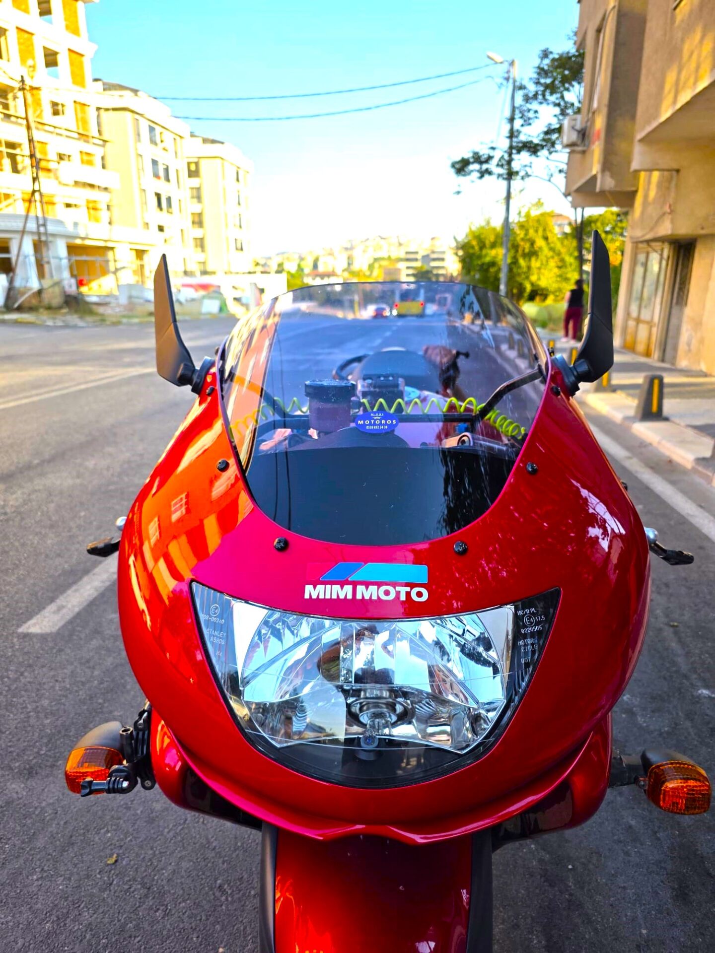 MOTOCAM Kawasaki ZX-9R Ön Cam 1994-2003 Model 41cm Füme Renkli 4mm