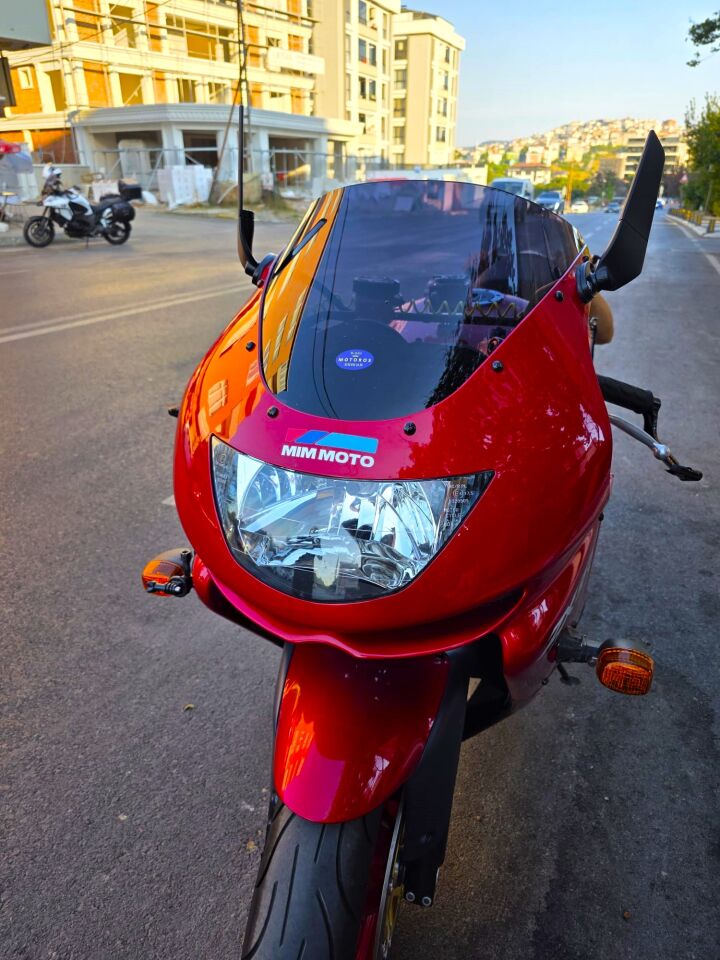 MOTOCAM Kawasaki ZX-9R Ön Cam 1994-2003 Model 41cm Siyah Renkli 4mm