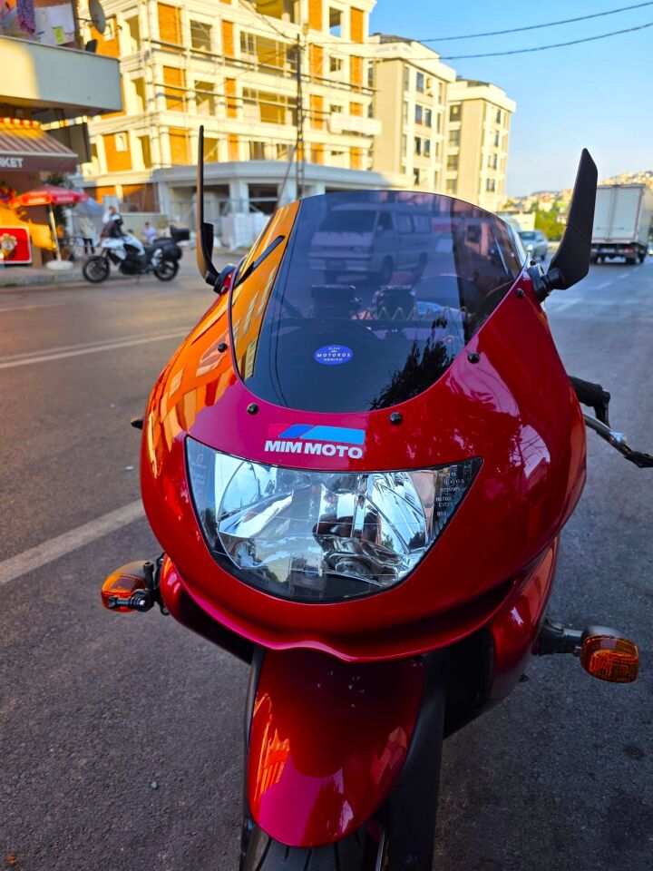 MOTOCAM Kawasaki ZX-9R Ön Cam 1994-2003 Model 41cm Siyah Renkli 4mm