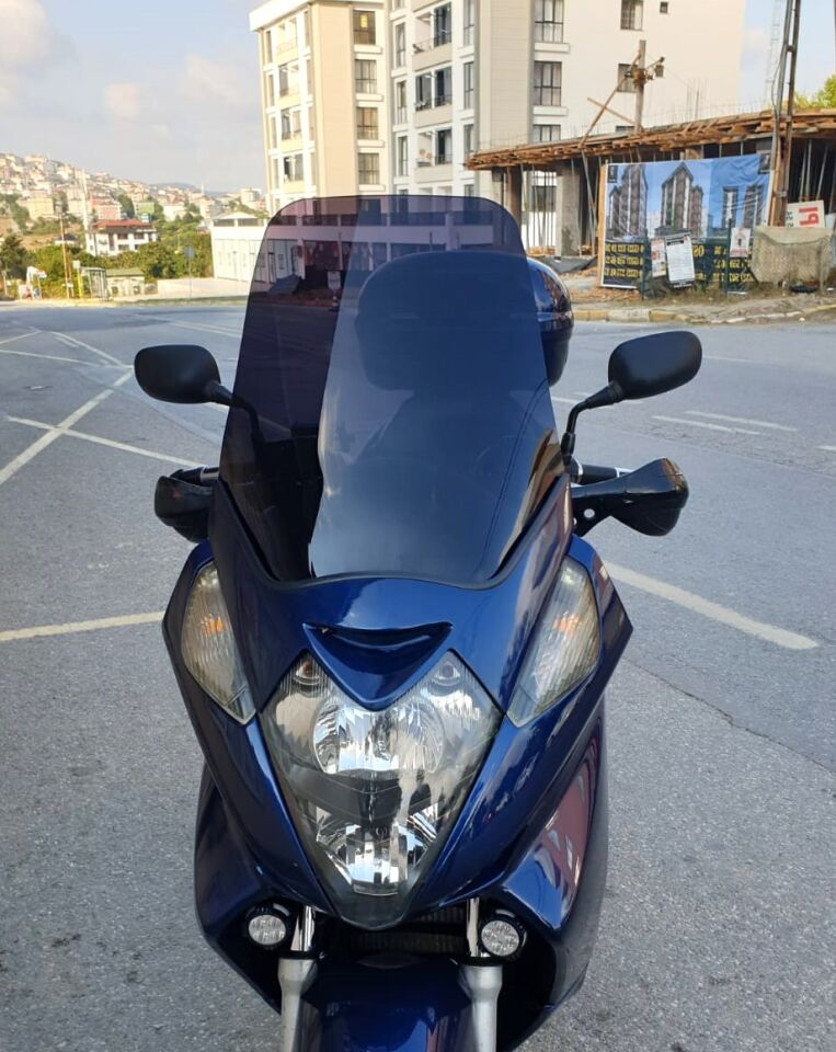 MOTOCAM Honda Silverwing FJS 600 Ön Cam 2001-2012 Model 56cm Siyah Renkli 4mm