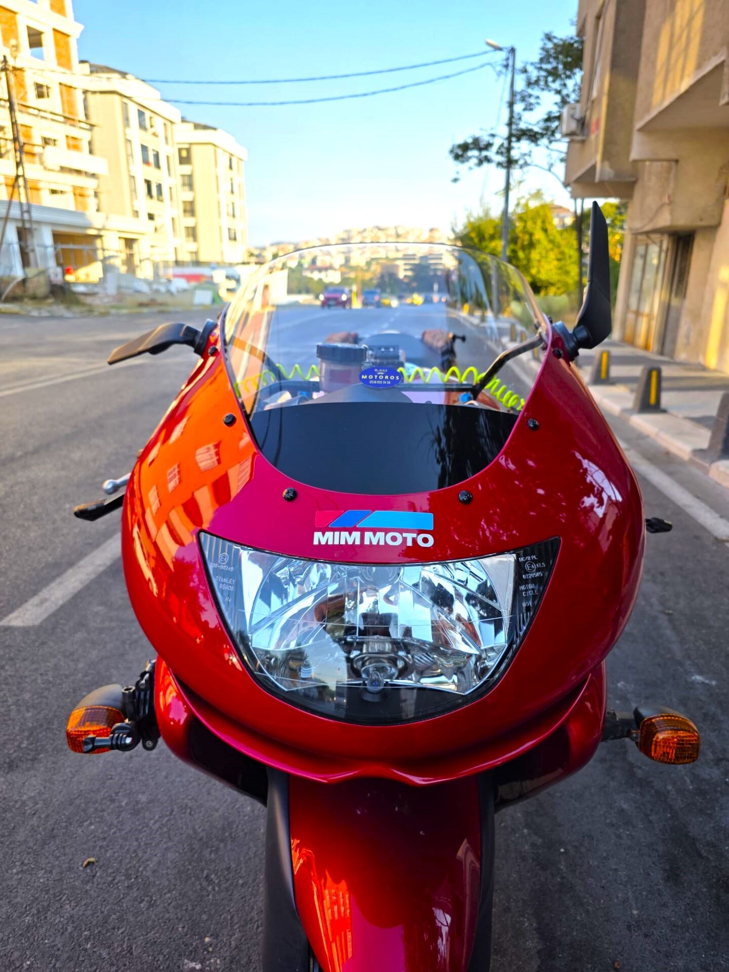 MOTOCAM Kawasaki ZX-9R Ön Cam 1994-2003 Model 41cm Şeffaf Renkli 4mm