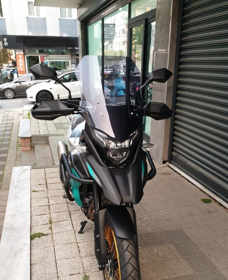MOTOCAM Kove 510 X Ön Cam 2024-2026 Model 53cm Füme Renkli 4mm