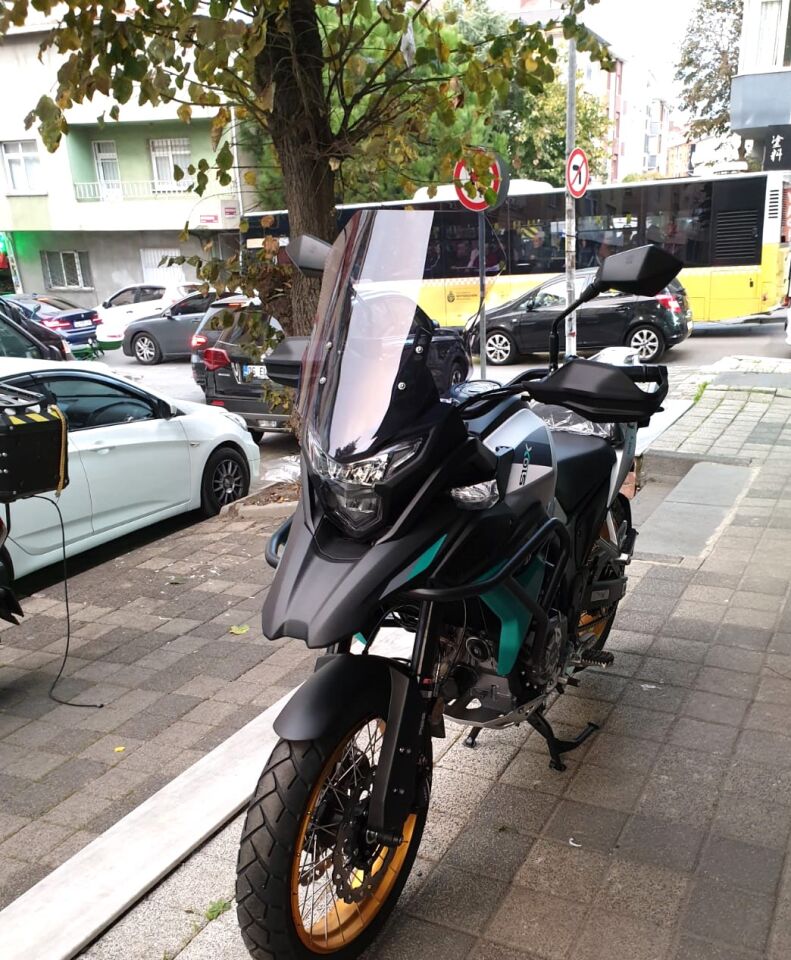 MOTOCAM Kove 510 X Ön Cam 2024-2026 Model 53cm Füme Renkli 4mm