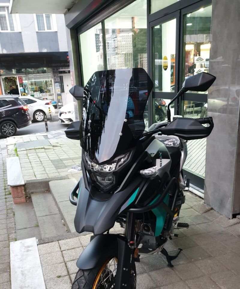 MOTOCAM Kove 510 X Ön Cam 2024-2026 Model 53cm Siyah Renkli 4mm