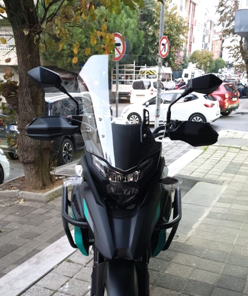 MOTOCAM Kove 510 X Ön Cam 2024-2026 Model 53cm Şeffaf Renkli 4mm