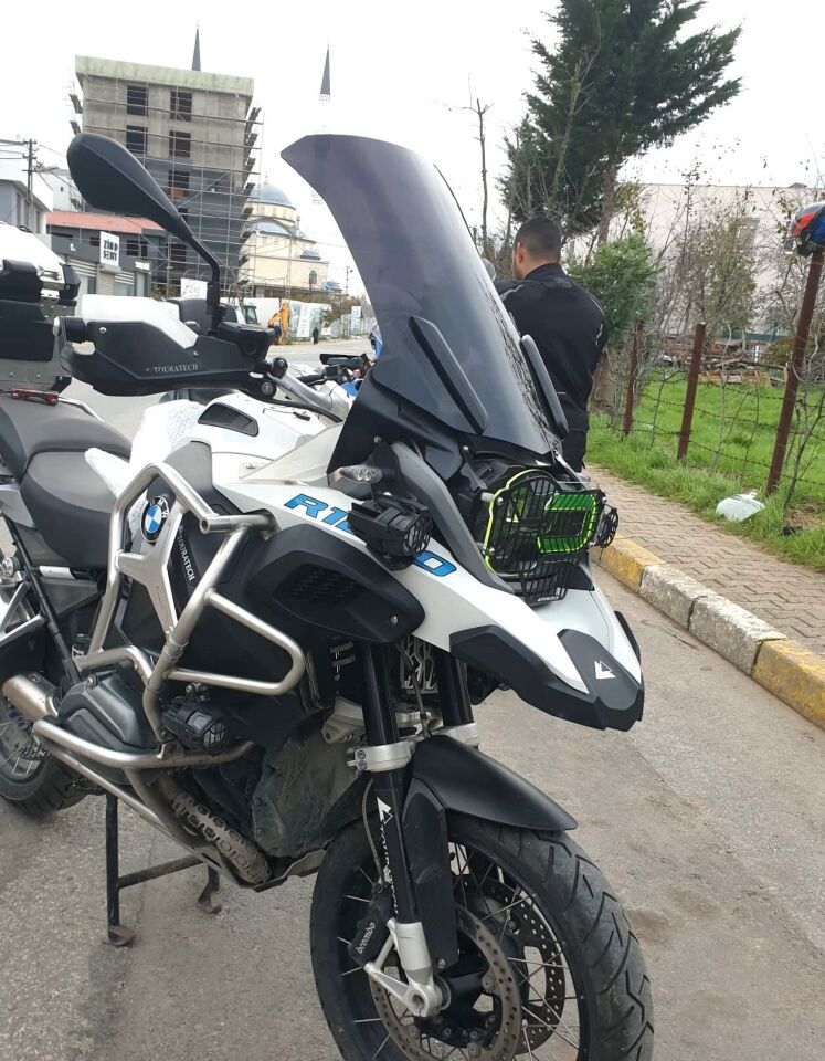 MOTOCAM Bmw R 1200 1250 GS Ön Cam 2013-2024 Model 52cm Siyah Renkli 4mm