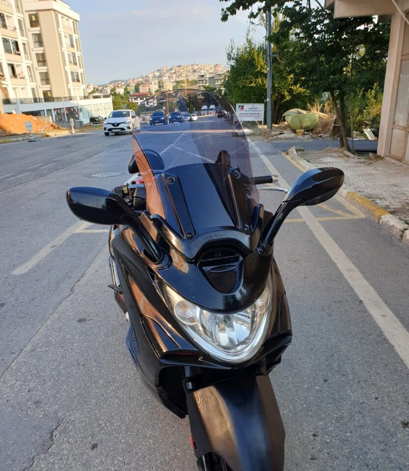 MOTOCAM Kymco Xciting 500 İ Ön Cam 2008-2012 Model 62cm Füme Renkli 4mm