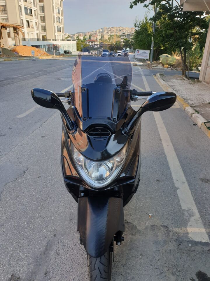 MOTOCAM Kymco Xciting 500 İ Ön Cam 2008-2012 Model 62cm Füme Renkli 4mm