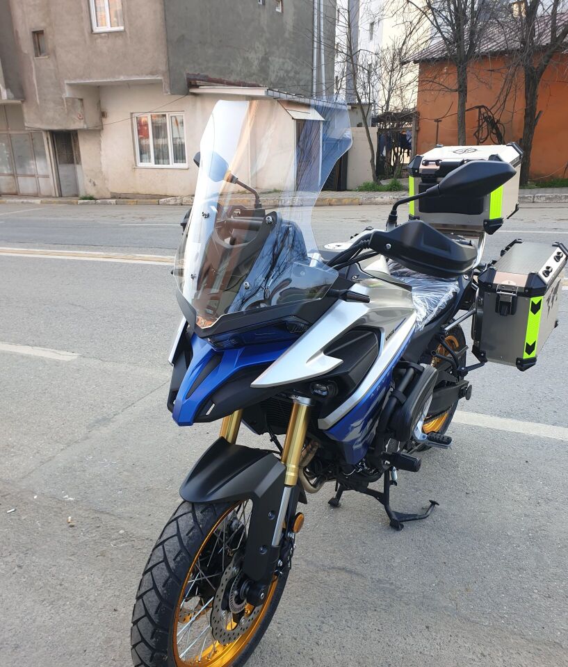 MOTOCAM Voge DS 625X Ön Cam 2023-2026 Model 65cm Şeffaf Renkli 4mm SPORTİF MODEL